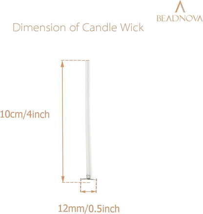 Candle Cotton Wicks 4 Inch 150pcs Short Candle Making Wicks for Making DIY V1258-DP02-D-248