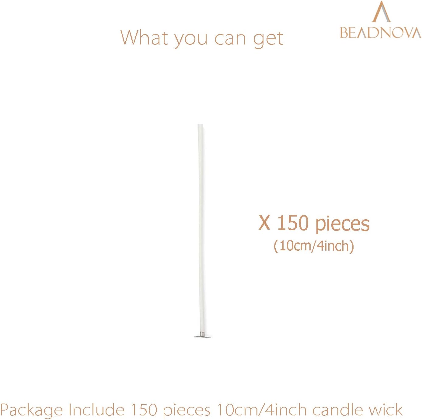 Candle Cotton Wicks 4 Inch 150pcs Short Candle Making Wicks for Making DIY V1258-DP02-D-248