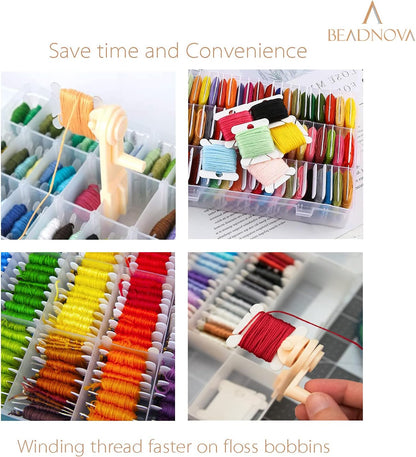 Floss Bobbin Winder Embroidery Thread Floss Winder for Cross Stitch Thread Embroidery Crafting Sewing DIY V1258-DP02-D-251