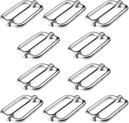Adjtable Slide Buckle 1 Inch Triglide Slides Metal Webbing Slider For Strap Belt Backpack Handbag DIY (10 V1258-DP02-D-263