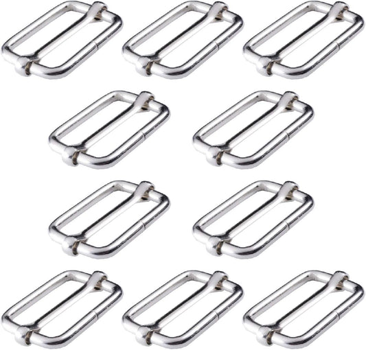 Adjtable Slide Buckle 1 Inch Triglide Slides Metal Webbing Slider For Strap Belt Backpack Handbag DIY (10 V1258-DP02-D-263
