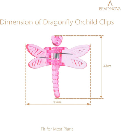 Dragonfly Plant Clips - 30PCS Mix Color Orchid & Vine Support Clips V1258-DP02-D-268