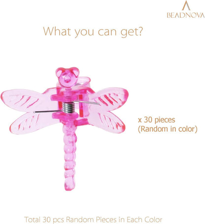 Dragonfly Plant Clips - 30PCS Mix Color Orchid & Vine Support Clips V1258-DP02-D-268