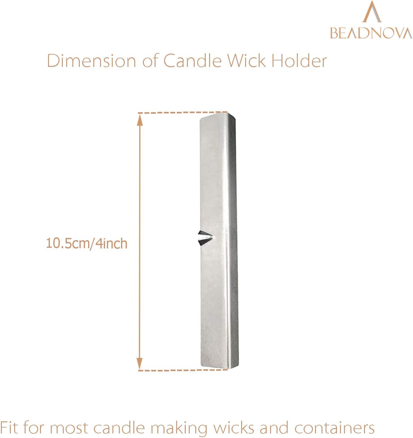 Candle Wick Holders Metal Wick Bar Centering Device Centering Tool Holder for Candle Making (10 Pcs) V1258-DP02-D-285