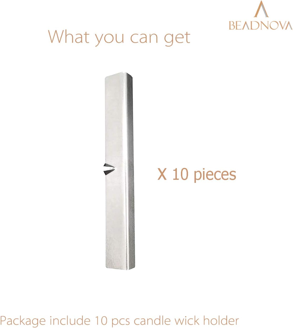 Candle Wick Holders Metal Wick Bar Centering Device Centering Tool Holder for Candle Making (10 Pcs) V1258-DP02-D-285