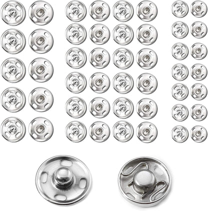 Snaps Buttons for Sewing Leather Snaps Button Press Sewing Tools Fastener Tools for Clothes (106 Sets, 3 V1258-DP02-D-289