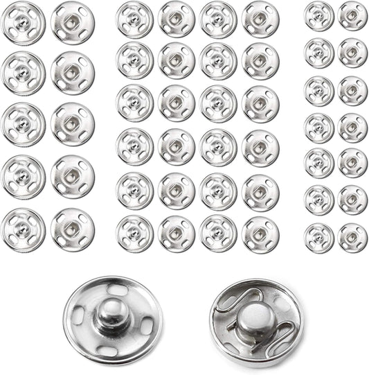 Snaps Buttons for Sewing Leather Snaps Button Press Sewing Tools Fastener Tools for Clothes (106 Sets, 3 V1258-DP02-D-289