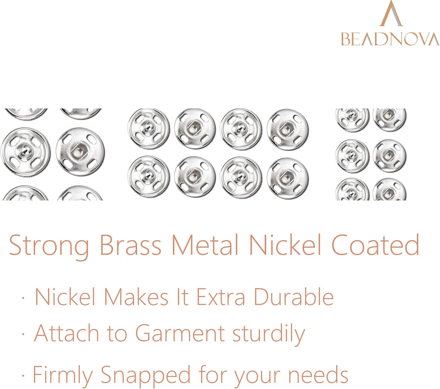 Snaps Buttons for Sewing Leather Snaps Button Press Sewing Tools Fastener Tools for Clothes (106 Sets, 3 V1258-DP02-D-289