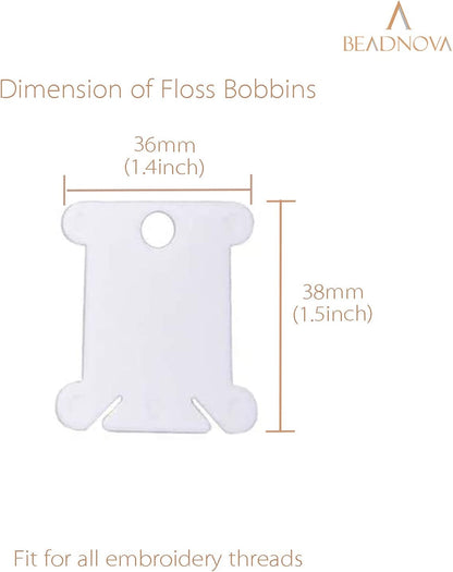 Embroidery Floss Bobbins 150pcs Embroidery Thread Holder Floss Holder Thread Bobbins for Cross Stitch V1258-DP02-D-291