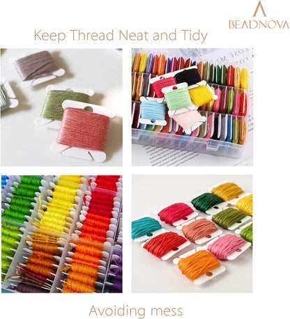 Embroidery Floss Bobbins 150pcs Embroidery Thread Holder Floss Holder Thread Bobbins for Cross Stitch V1258-DP02-D-291