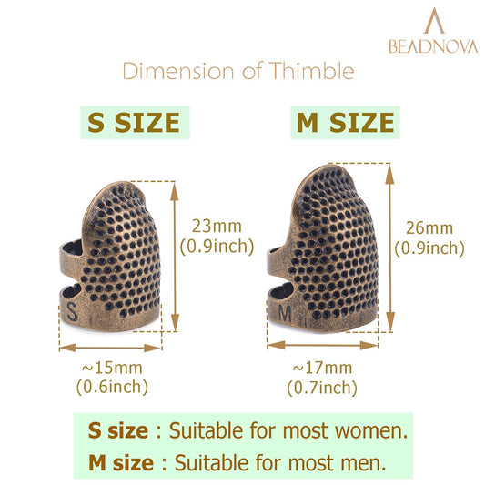 Thimbles for Hand Sewing Thimble Finger Protectors for Sewing Accessories and Tools Thimbles for Hand V1258-DP02-D-310