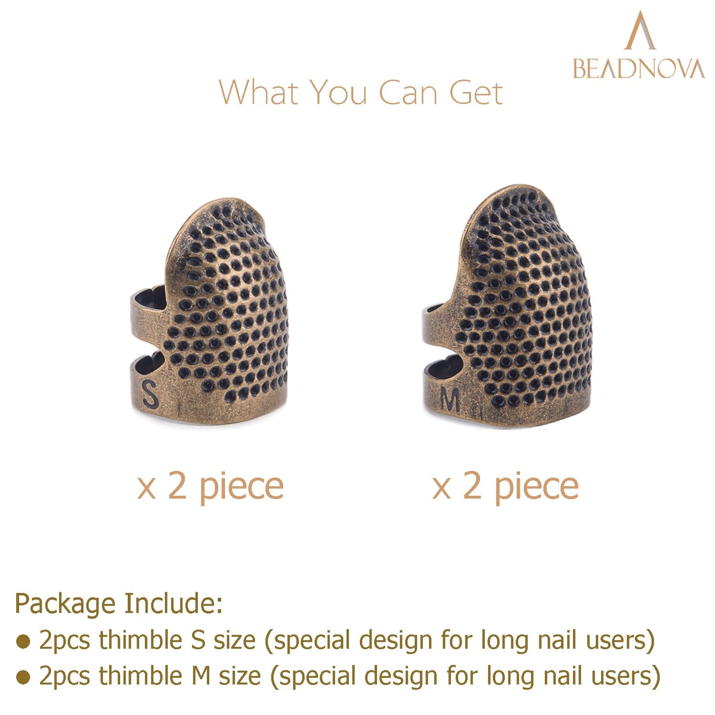 Thimbles for Hand Sewing Thimble Finger Protectors for Sewing Accessories and Tools Thimbles for Hand V1258-DP02-D-310