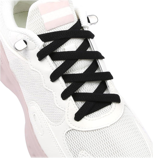 Elastic Shoe Laces for Sneakers, No Tie Shoelaces for Adults and Kids, Flat Tieless Shoe strings V1258-DP02-D-315