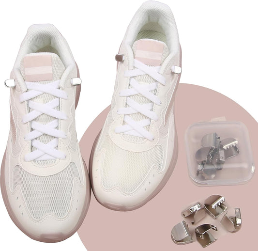 Elastic Shoe Laces for Sneakers, No Tie Shoelaces for Adults and Kids, Flat Tieless Shoe strings V1258-DP02-D-315