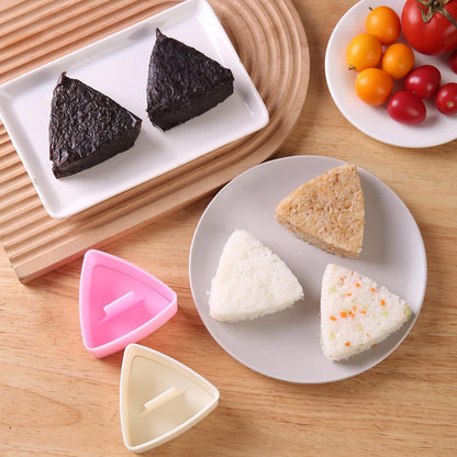 Onigiri Mold Triangle, 2 Pack Large Rice Ball Mold Shi Makers, Japanese Rice Cooker Kit for Lunch Bento V1258-DP02-D-322