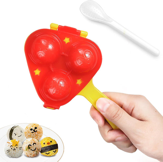 Rice Ball Mold, Upgraded Rice Ball Shaker, Onigiri Rice Ball Maker Molds for Kids, DIY Mini Shi Maker Mold V1258-DP02-D-324