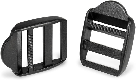 CooBigo 12 Pack Plastic Ladder Lock Buckles, 1" Ladder Slider Buckle for Backpack Strap Nylon Webbing Clip V1258-DP02-D-33