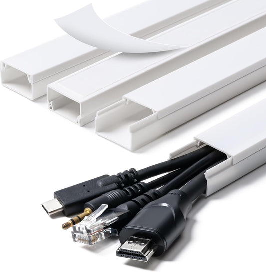 Cord Hider, 58in Cable Hider, Cord Covers for Wires on Wall, Paintable Cable Cover Raceway, Wire Hiders for V1258-DP02-D-337