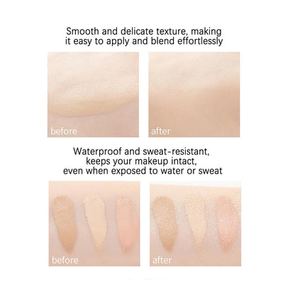 Single Color Face Makeup Concealer Foundation Palette Creamy Moisturizing 0.49oz (Green) V1258-DP02-D-340