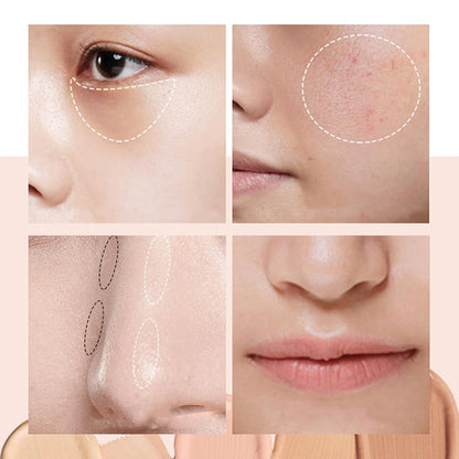 Single Color Face Makeup Concealer Foundation Palette Creamy Moisturizing 0.49oz (Green) V1258-DP02-D-340