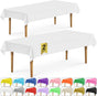 2 Rectangular Tablecloths, BPA-Free Plastic, 54 x 108 Inch, Disposable or Reusable Table Cover for Parties, V1258-DP02-D-343