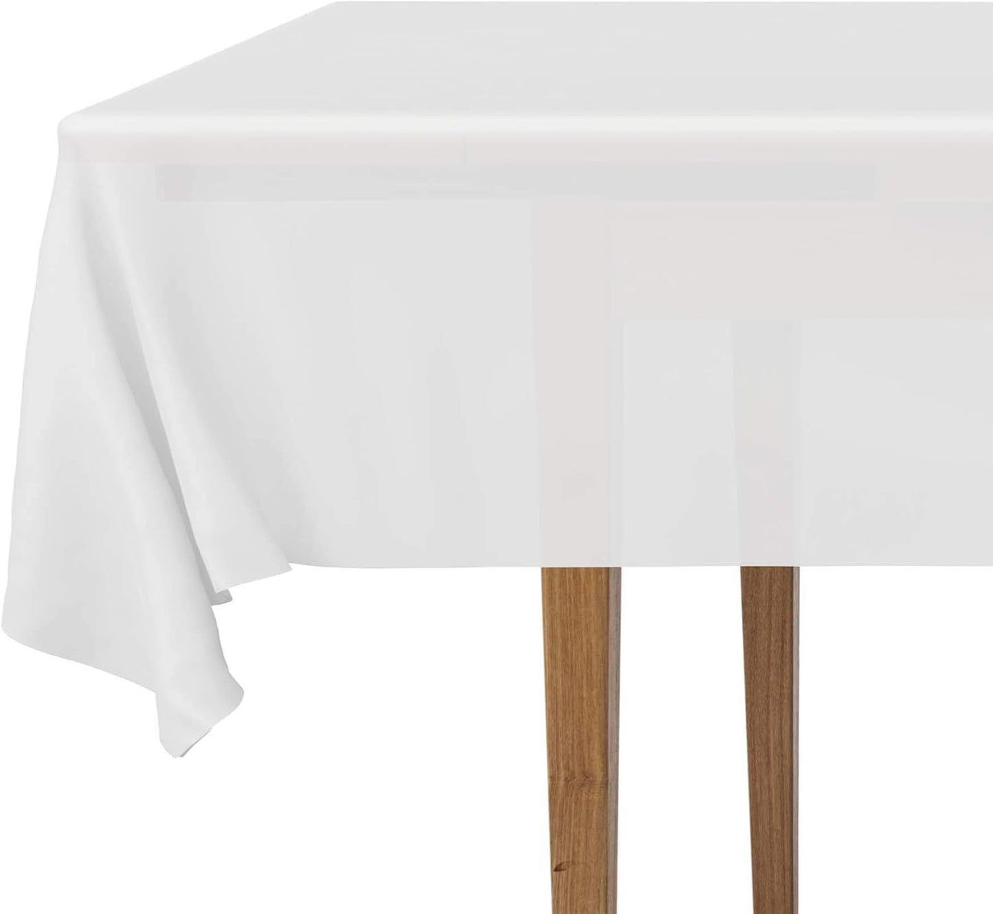 2 Rectangular Tablecloths, BPA-Free Plastic, 54 x 108 Inch, Disposable or Reusable Table Cover for Parties, V1258-DP02-D-343