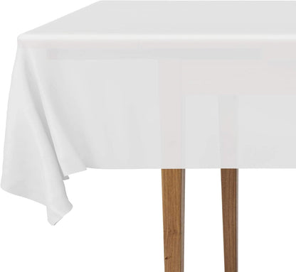 2 Rectangular Tablecloths, BPA-Free Plastic, 54 x 108 Inch, Disposable or Reusable Table Cover for Parties, V1258-DP02-D-343