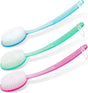 (Random Color, 1 Pack) Bath Brush with Bristles, Long Handle for Exfoliating Back, Body, and Feet, Bath and V1258-DP02-D-344