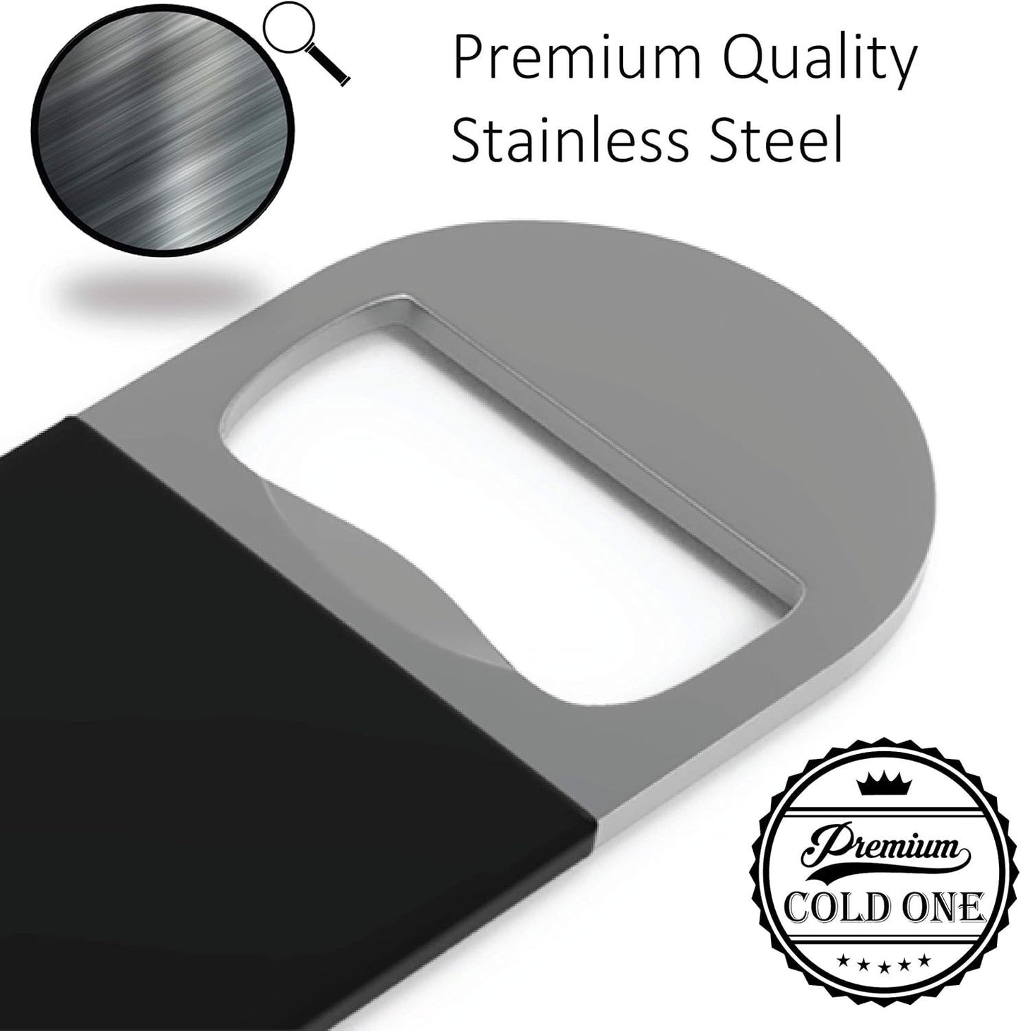 Bartender Bottle Openers, Beer Bottle Openers, Speed Openers 3 Pack by Premium Cold One. Professional Grade: V1258-DP02-D-358