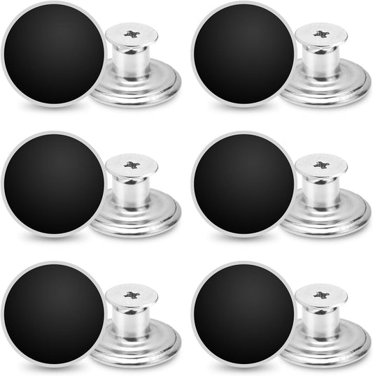 24 Pcs 17mm Jeans Button Replacement, Metal Buttons for Jeans No-Sew Nailess Removable Button for Jacket V1258-DP02-D-36