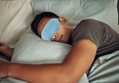 Blue Eye Mask for Sleeping,Soft and Comfortable Fabric, Eye Shade Cover for Travel Nap V1258-DP02-D-371