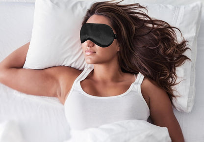 Black Eye Mask for Sleeping,Soft and Comfortable Fabric, Eye Shade Cover for Night,Travel Nap V1258-DP02-D-372