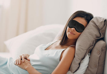 Black Eye Mask for Sleeping,Soft and Comfortable Fabric, Eye Shade Cover for Night,Travel Nap V1258-DP02-D-372