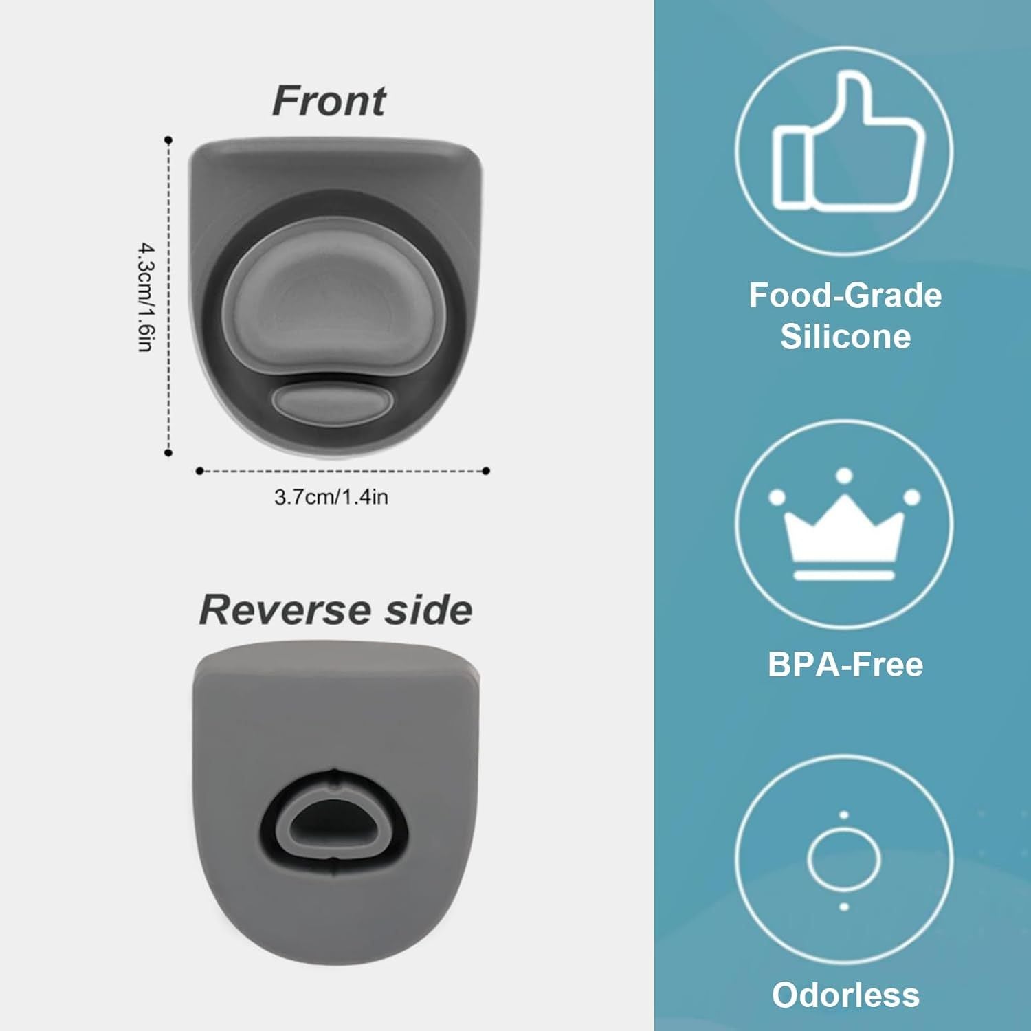 Rubber Seal Replacement Stopper,Silicone Cap Insert, Compatible with Owala Freesip Spout Lid-4 Pack Gasket V1258-DP02-D-375