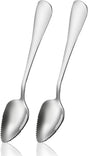 Serrated Edge Grapefruit Spoons Stainless Steel Grapefruit Utensil Tool Dessert Fruit Spoons for Citrus Lemon V1258-DP02-D-378