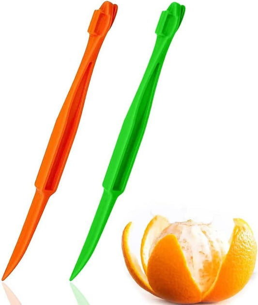 Orange Citrus Peelers Citrus Lemon Citrus Peel Cutter Plastic Easy Slicer Cutter Peeler Remover Opener V1258-DP02-D-380