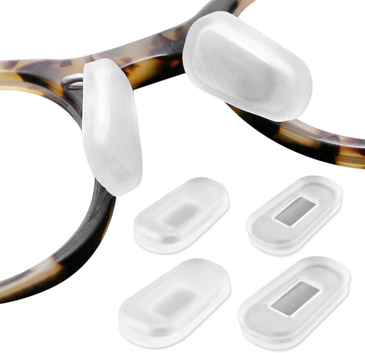 12PCS Soft Eyeglass Nose Pads Cover, Silicone Eyeglass Nose Pads Glasses Repair Kit, 3.35x0.67 Inch Anti-Slip V1258-DP02-D-394