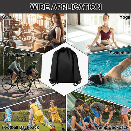 Drawstring Backpack 6 Colors Drawstring Bags, Draw String Back Bag Drawstring Bags Bulk for Sports, Gym, V1258-DP02-D-399