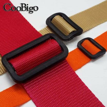 CooBigo 12 Pack Plastic Buckles for Straps 1 Inch Tri-Glide Slide, Plastic Slide Clip Heavy Duty Adjustable V1258-DP02-D-40