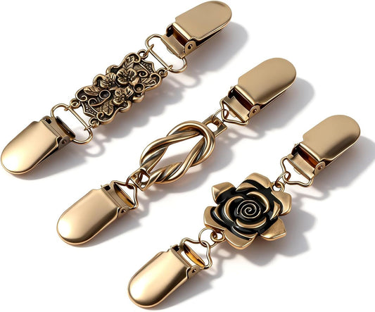 3PCS Sweater/Cinch Clips, Retro Clothing Cardigan Clips, Waist Cincher Dress Back Clip, Waist Cincher, Shirt V1258-DP02-D-411