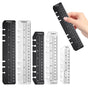 5PCS Planner Ruler for A5 A6 A7 Binder, 6-Ring Page Marker for Spiral Notebook, Snap-in Plastic Bookmark V1258-DP02-D-419