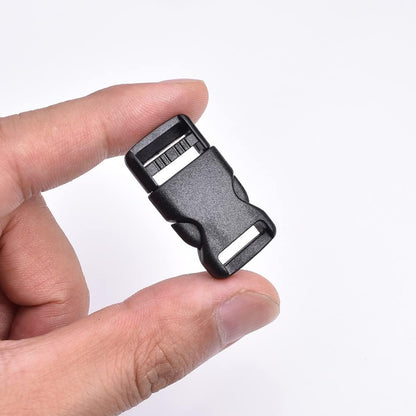 CooBigo 10pcs 1/2"(12.5mm) Side Release Buckles Plastic Black Quick Adjustable Buckle For Backpack Strap DIY V1258-DP02-D-42
