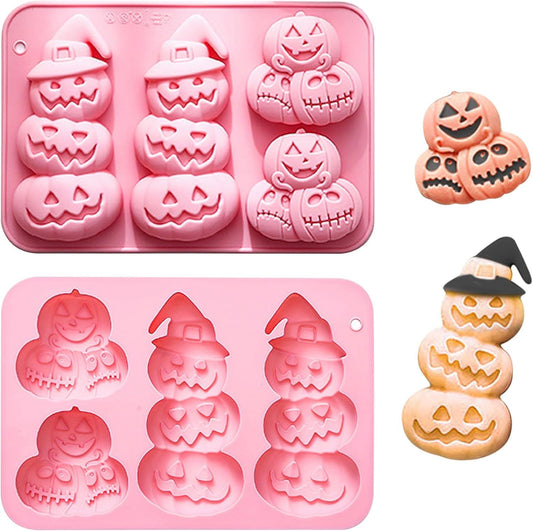 Pumpkin Silicone Mold Halloween Chocolate Candy Molds, Pumpkin Shaped Baking Mold for Halloween Thanksgiving V1258-DP02-D-427