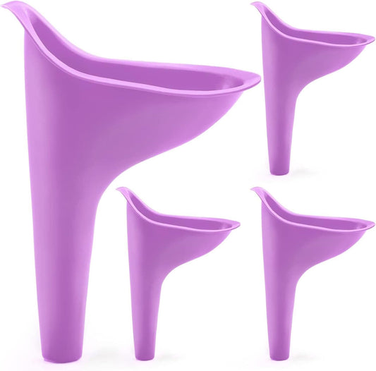 Female Urinal, 4PCS Portable Urination Device Pee Funnel for Travel Camping Hiking, Outdoor Activities, V1258-DP02-D-438