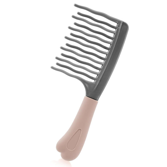 Wide Tooth Comb for Curls, Curly Hair Comb with Double Row Wavy Tooth for Curls Wavy Thick Long Wet Dry V1258-DP02-D-464