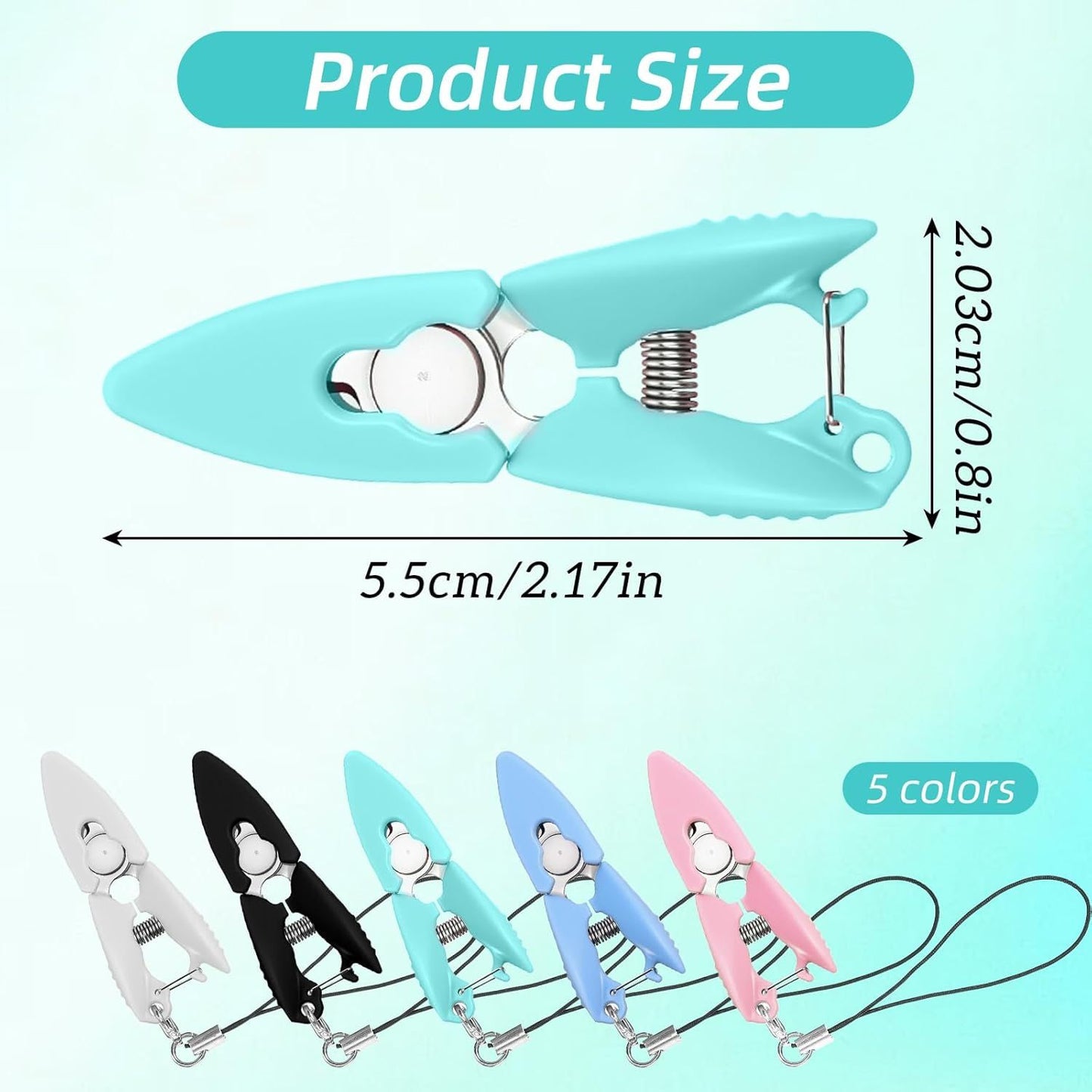5 Pcs Mini Scissors with Cover, Portable Travel Scissors, Tiny Sewing Scissor, Multifunctional Micro Snips V1258-DP02-D-465