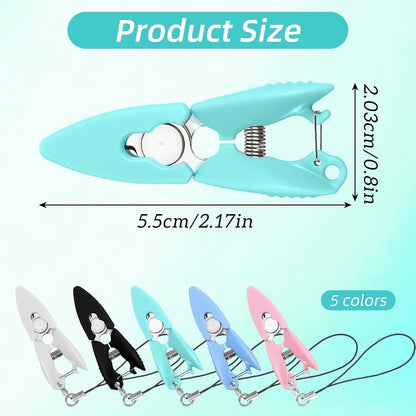 5 Pcs Mini Scissors with Cover, Portable Travel Scissors, Tiny Sewing Scissor, Multifunctional Micro Snips V1258-DP02-D-465