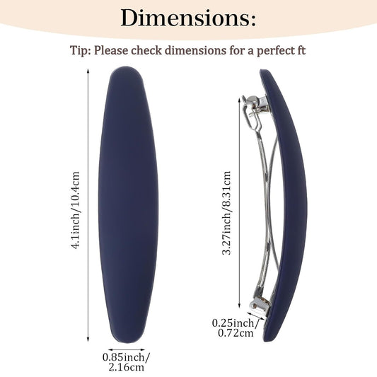 3PCS Large French Hair Barrettes for Women Thin Hairs, Half up French Barrette Hair Clips for Thick Thin, V1258-DP02-D-471
