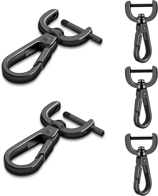 CooBigo 4Pack 5/8 Inch Detachable Snap Hook Swivel Clasp, Metal Swivel Lobster Claw Clasps for Paracord V1258-DP02-D-48