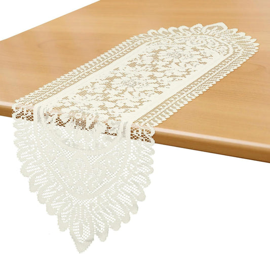 1 Pc Doilies for Tables Dresser, Crochet Lace Table Runner, Boho Cotton Desk Runner Dresser Cover Top, V1258-DP02-D-480